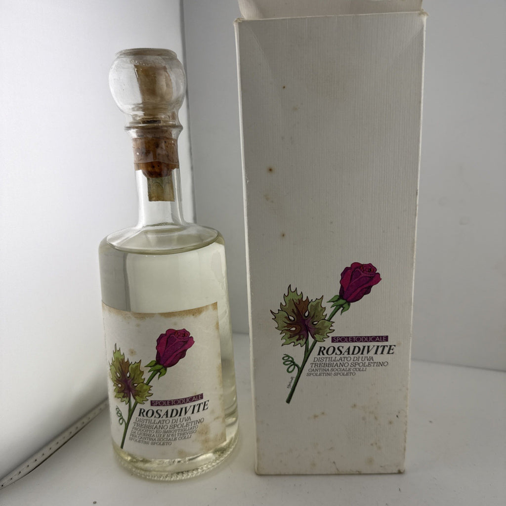 Rosadivite Trebbiano Spoletino Distillato di Uva Italian Spirit Boxed 1980s