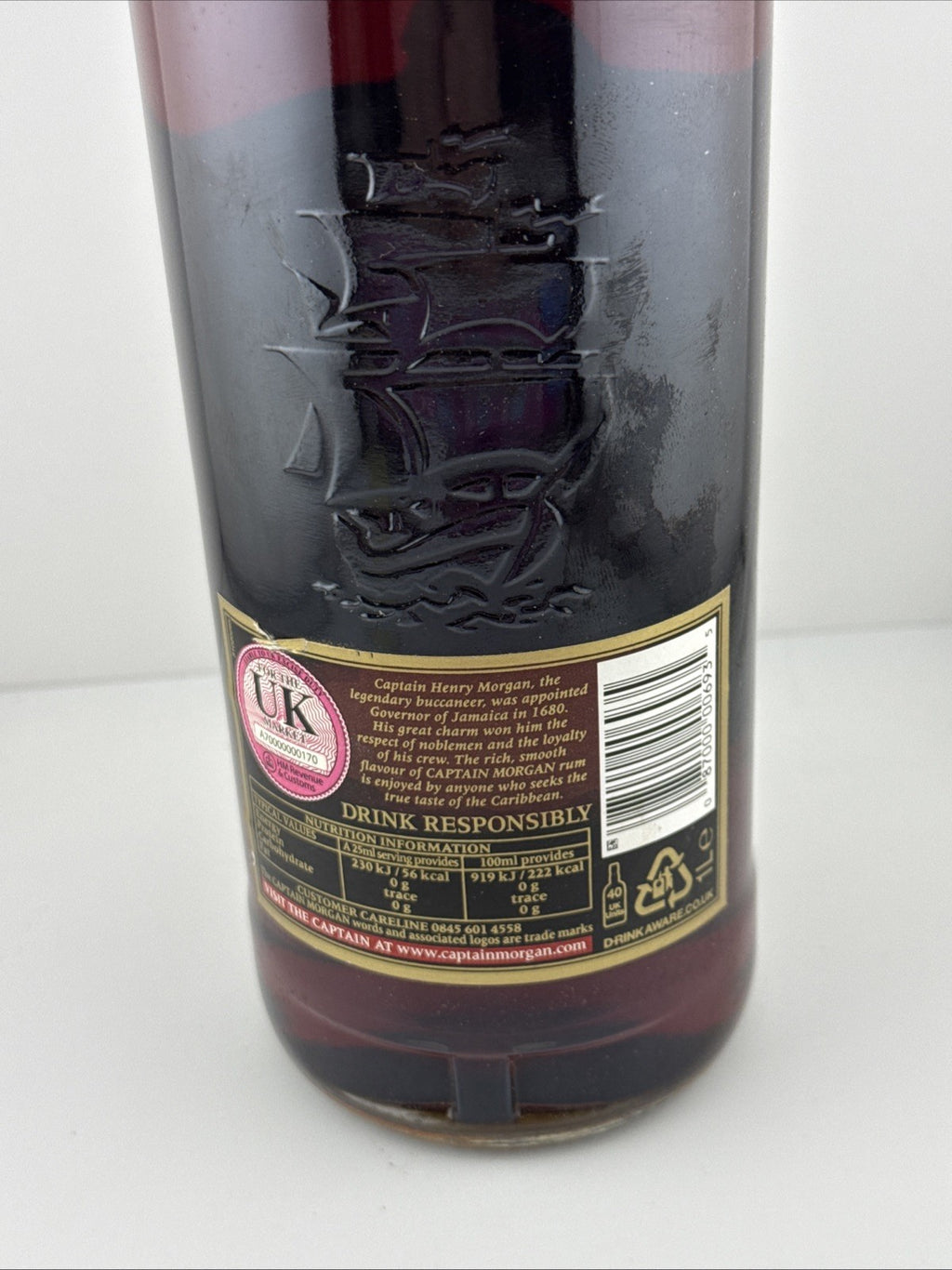Captain Morgan Original Rum 1L Bottle