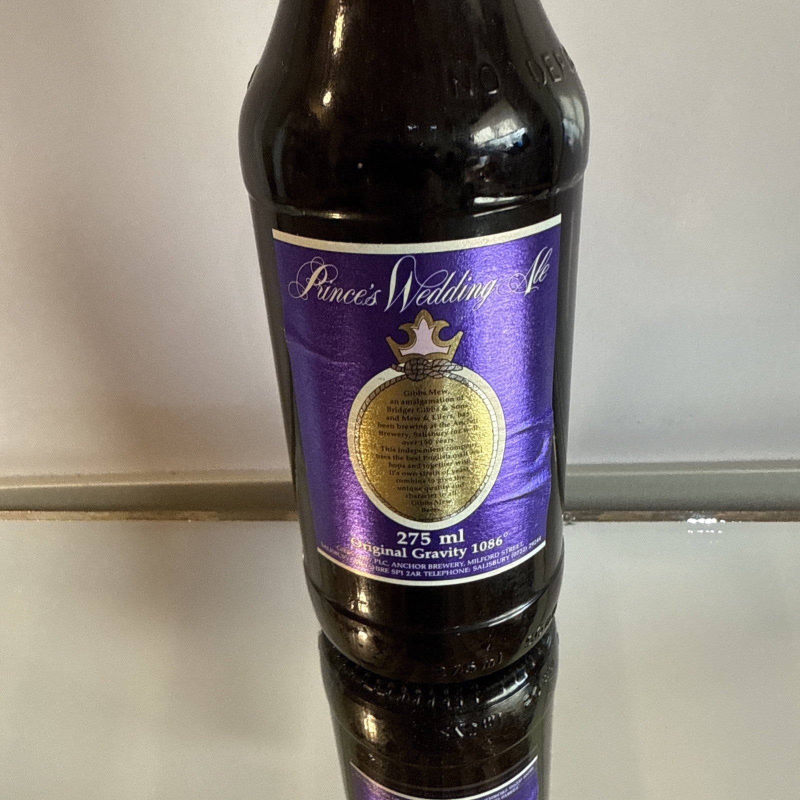 Gibbs Mew Princes Wedding Ale Prince Andrews 1986