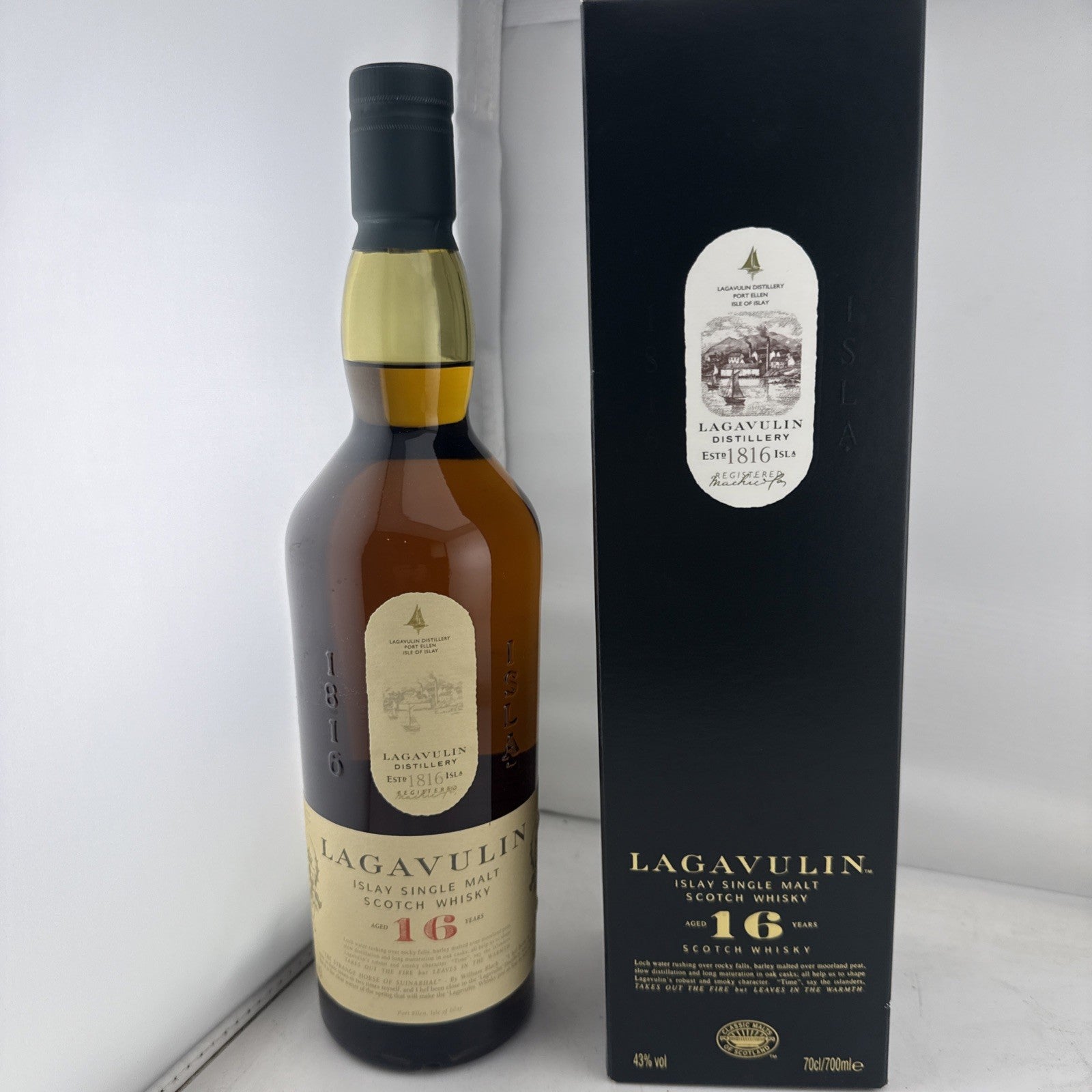 Lagavulin 16 Year Old Islay Single Malt Scotch Whisky 70cl 43% ABV