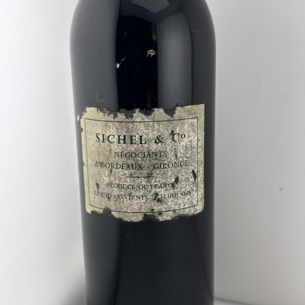 Sichel & Co Bordeaux – Old Vintage French Red Wine (Vintage Prob 1950s) 75cl