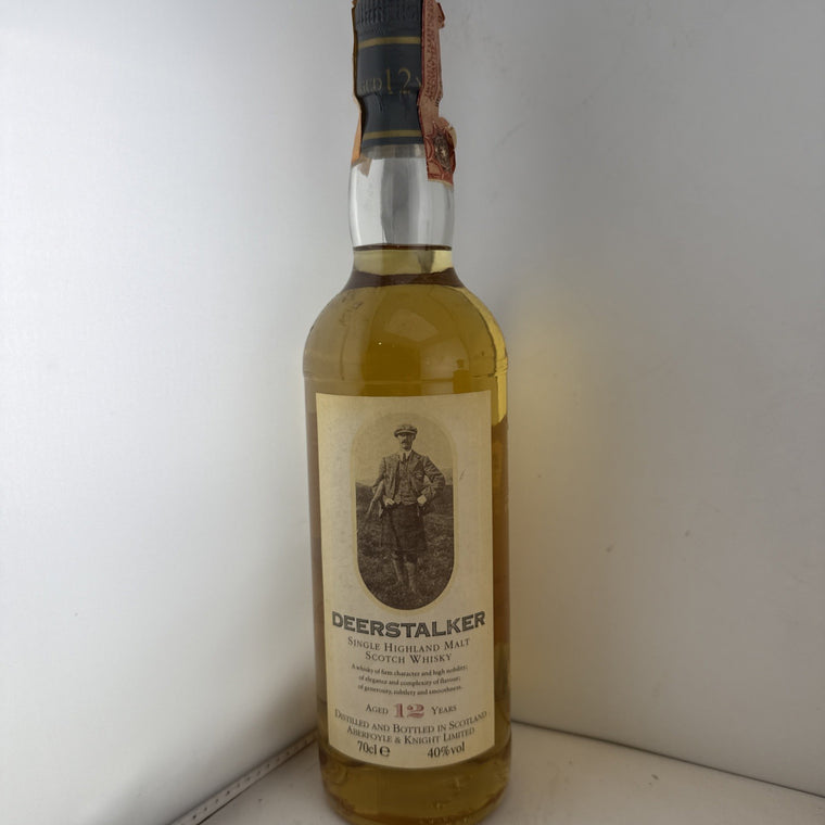 Deerstalker 12 Year Old Highland Single Malt Whisky 70cl 40% Older Bottle