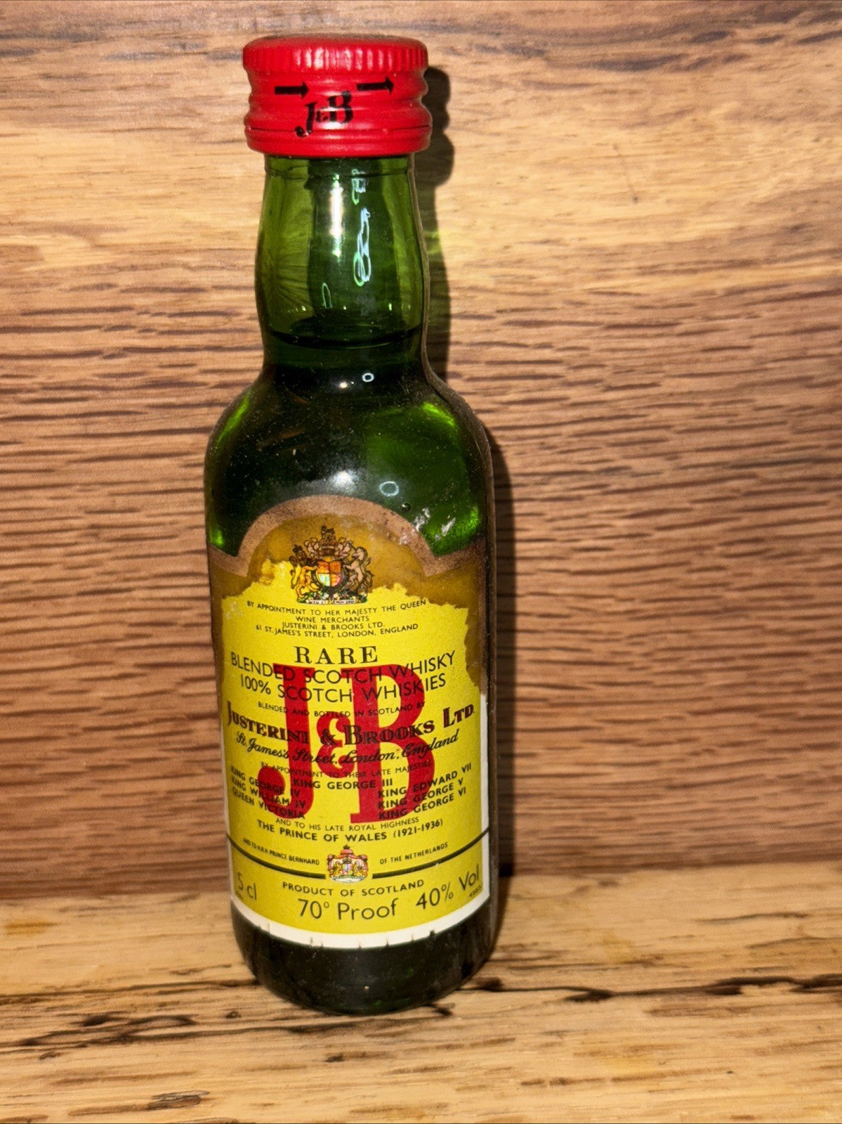 1970s Jb Rarenscotch Whisky Miniature Vintage