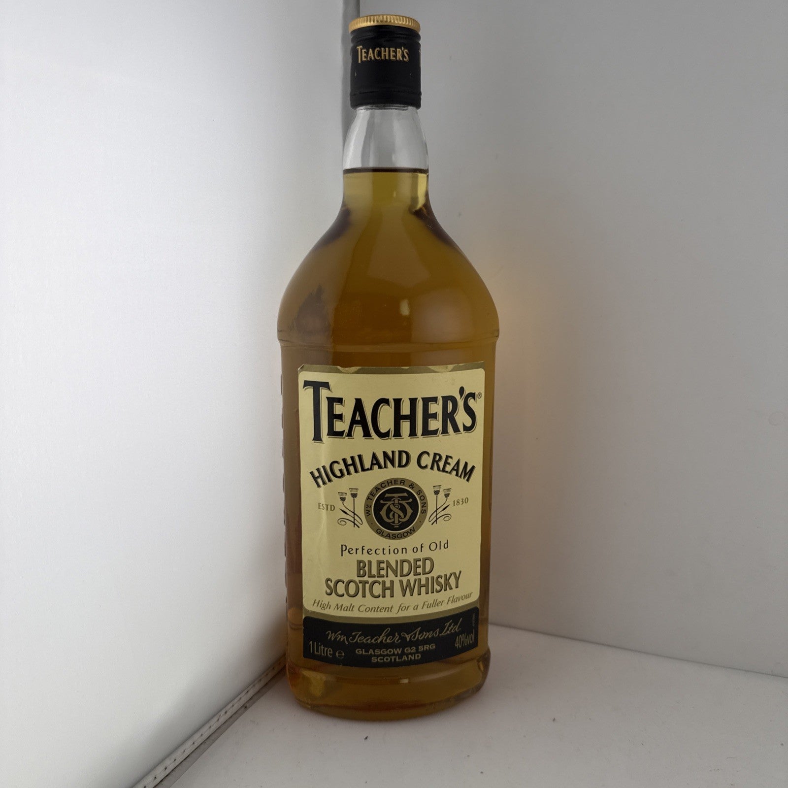 Teacher’s Highland Cream 1L Blended Scotch Whisky 40% Old Bottling 1990s