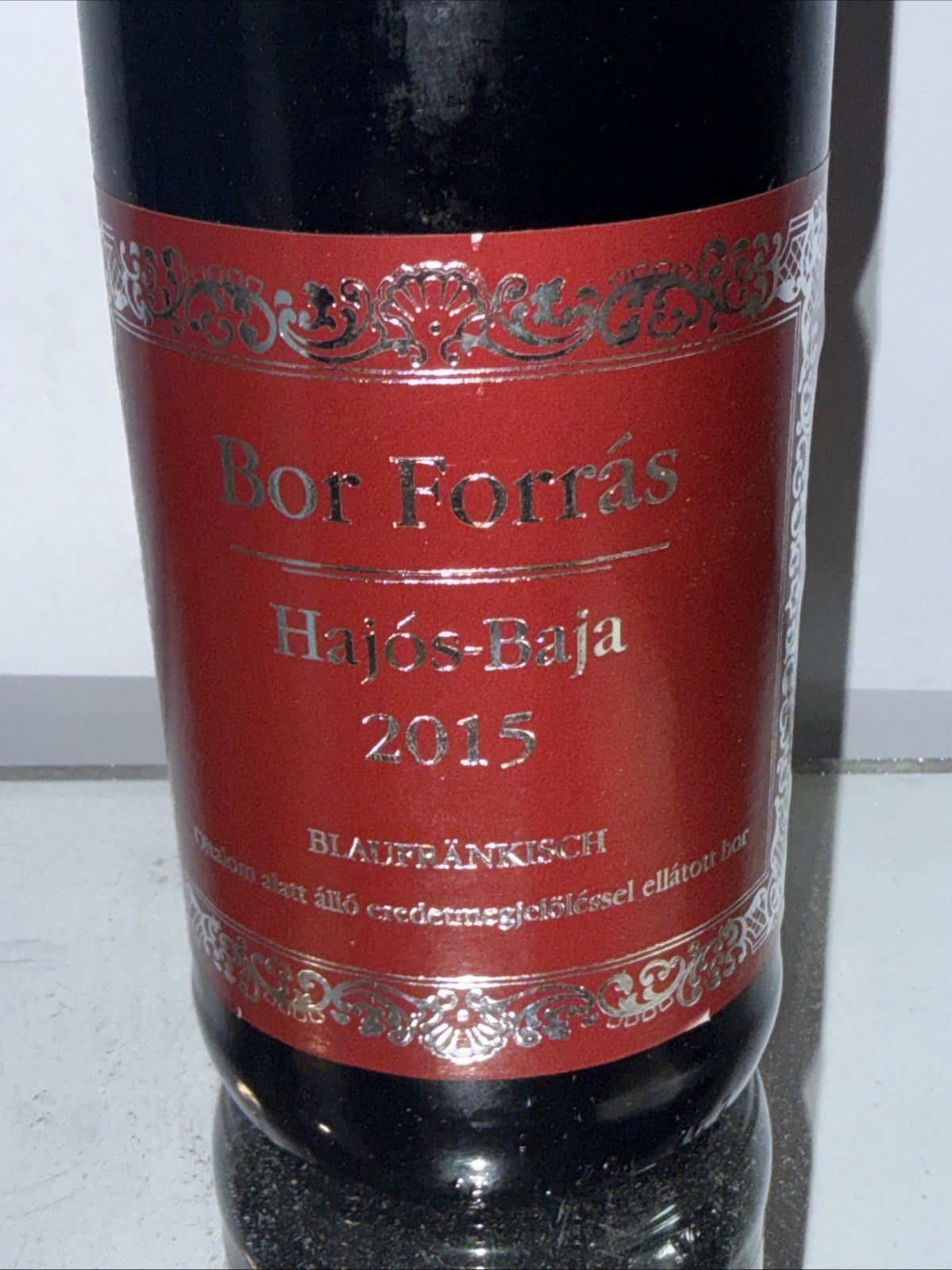Bor Forrás Blaufränkisch 2015 sweet red wine from the Hajós-Baja region Hungary