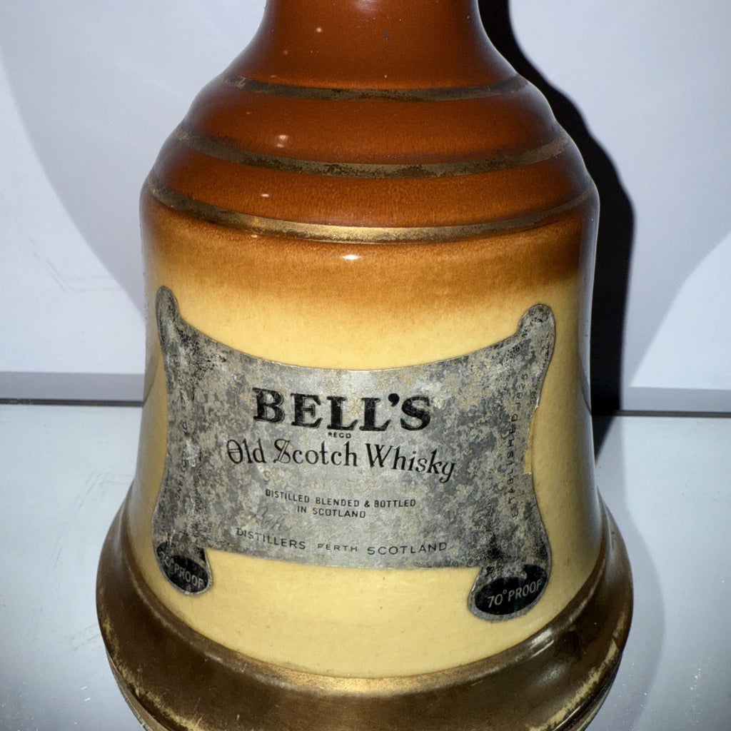 Bells Old Scotch Whisky Mini Decanter  70 Proof 26 2/3 Floz 1970s