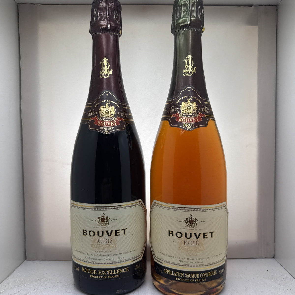 Bouvet-Ladubay Saumur Pair — Rubis Rouge + Rosé Excellence · 2×75cl · Ready