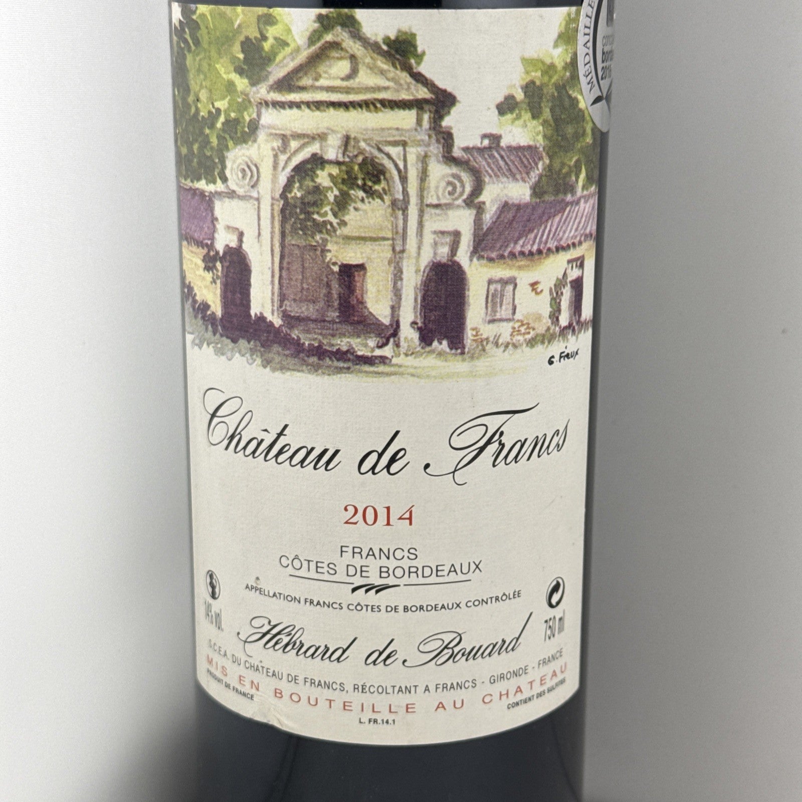 Château de Francs 2014 Francs Côtes de Bordeaux Red Wine 75cl