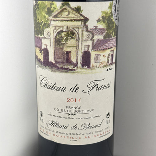 Château de Francs 2014 Francs Côtes de Bordeaux Red Wine 75cl