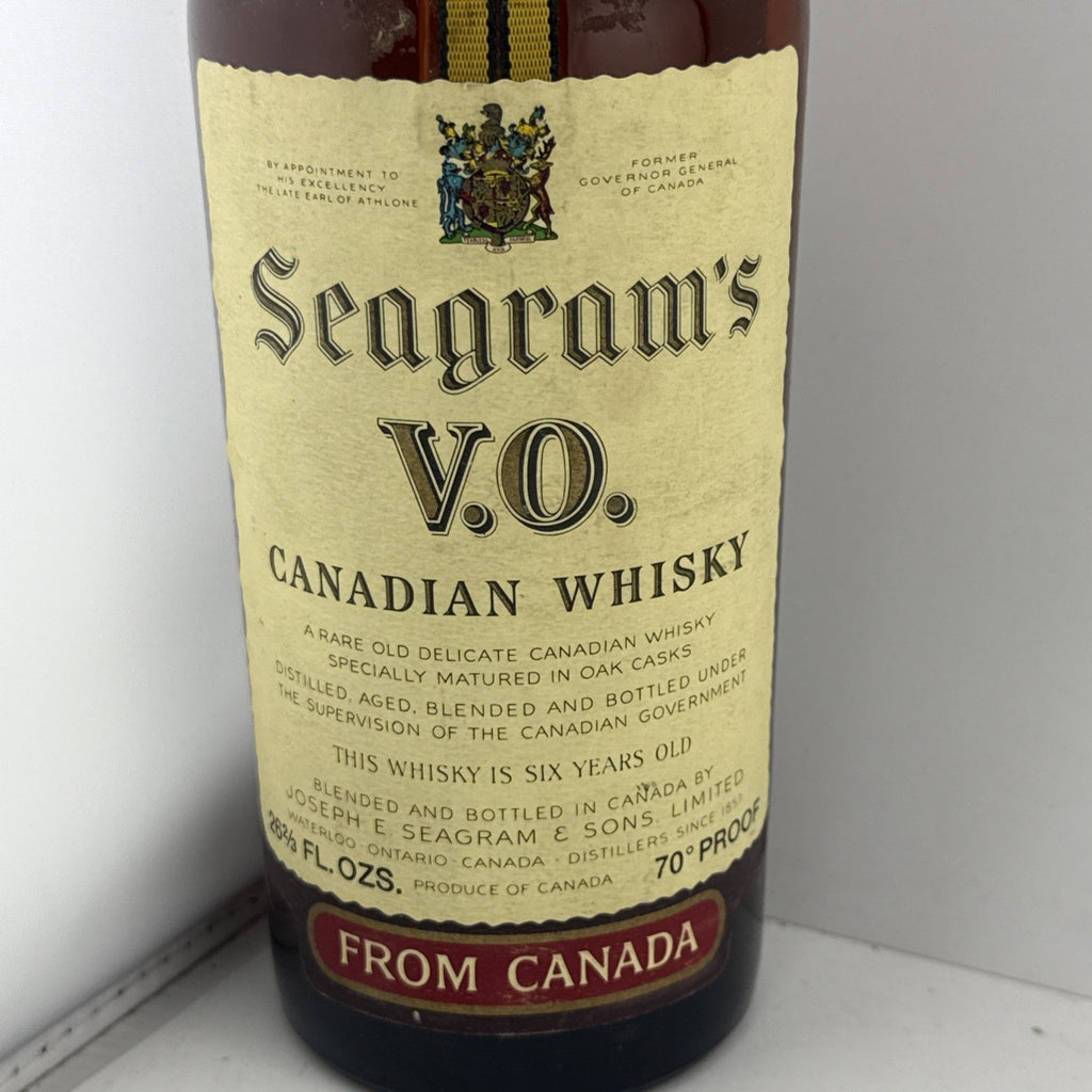 Seagram’s VO 1971 Canadian Whisky 70° Proof 75cl Import