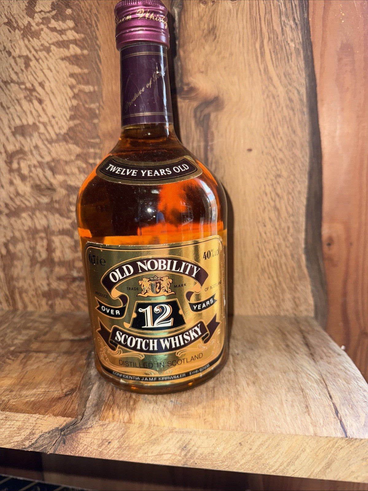 Old Nobility 12 Year Old Blended Scotch Bottled 70s80s