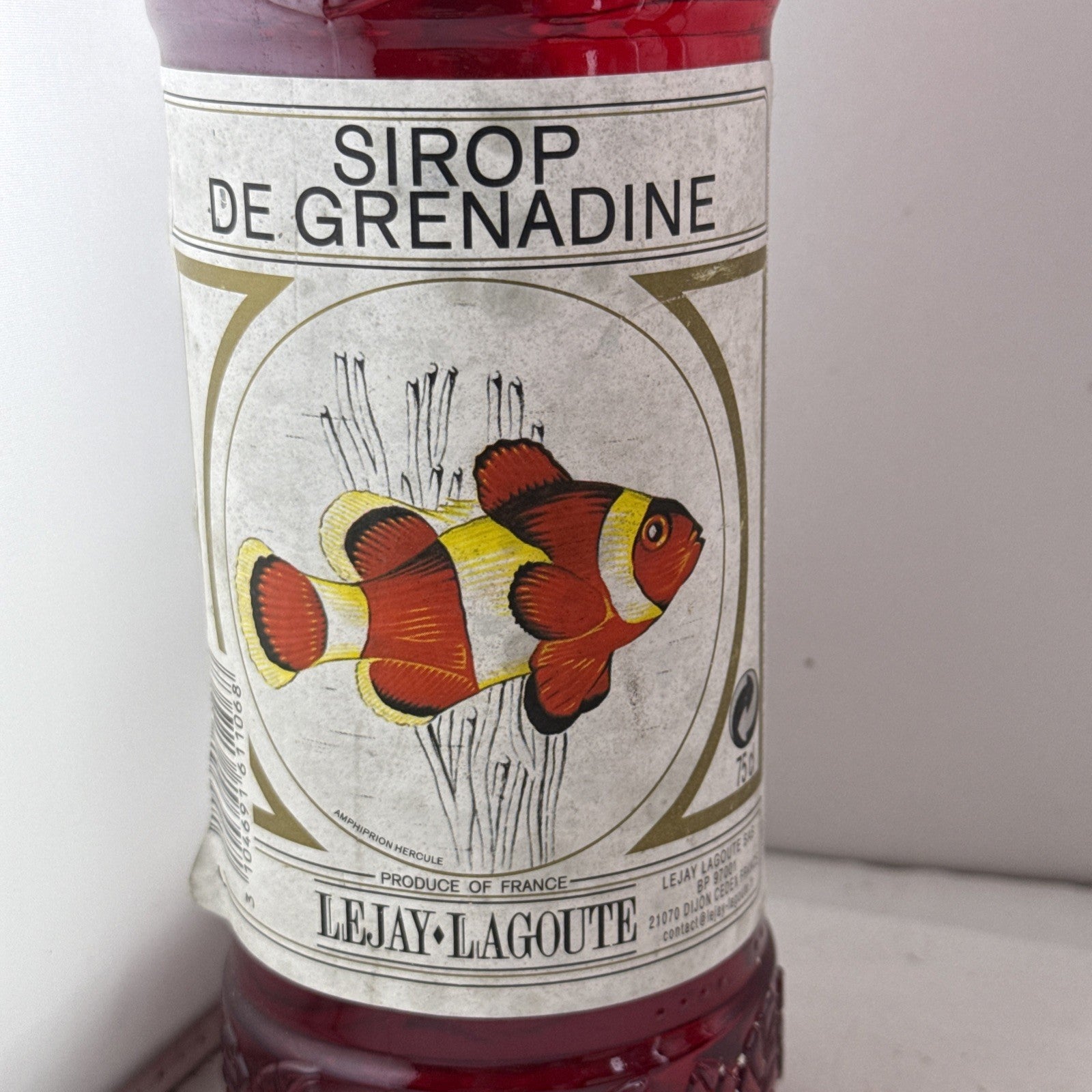 Lejay-Lagoute Sirop de Grenadine French Grenadine Syrup 75cl Prob 1980s/90s