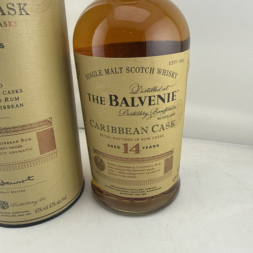 The Balvenie Caribbean Cask 14 Year Old Single Malt Whisky 70cl 43% ABV
