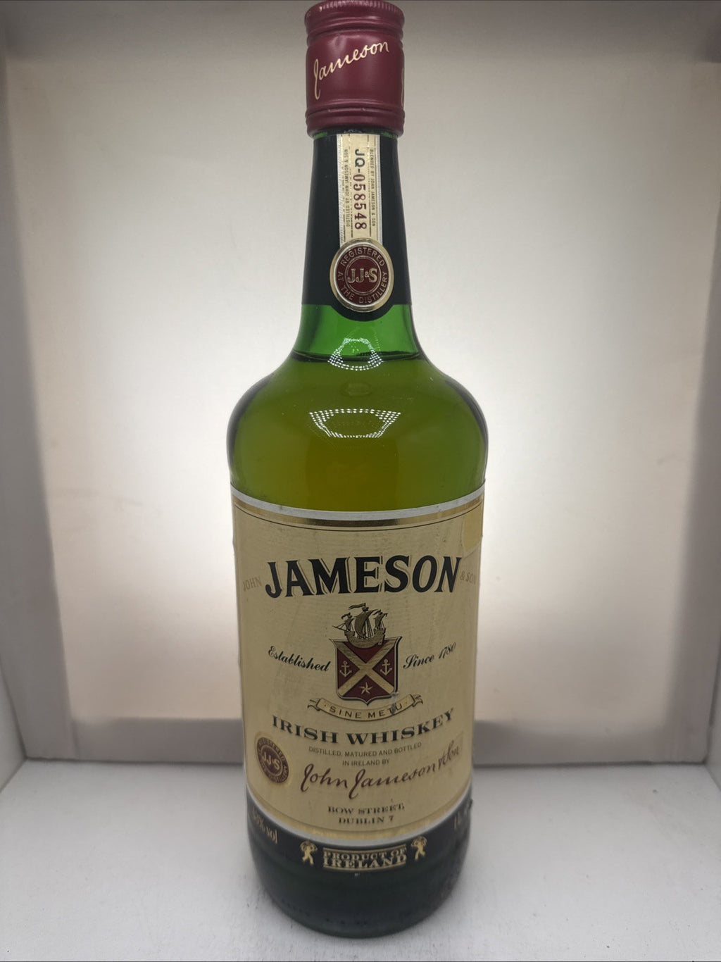 Jameson Irish Whiskey c.1980‑90s bottling
