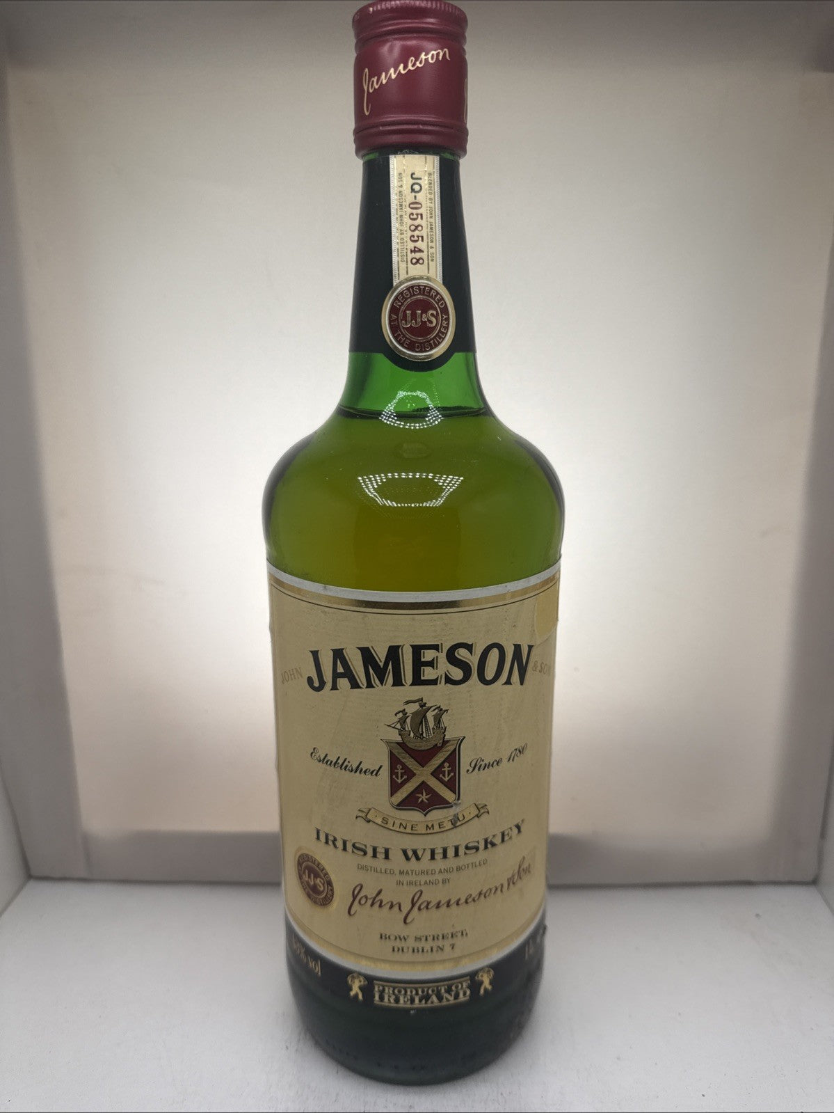 Jameson Irish Whiskey c.1980‑90s bottling