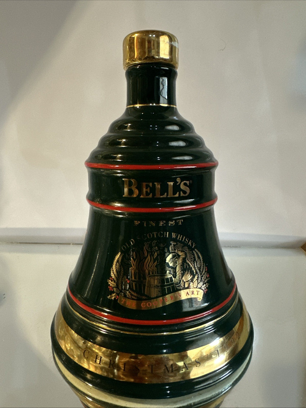 Bells Whisky 75cl decanter Christmas 1992 vintage matured