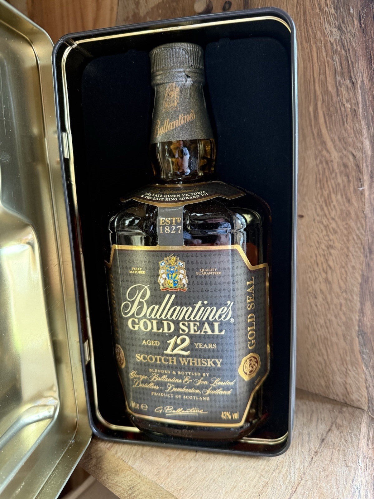 Ballentines Gold seal 12 year old whisky