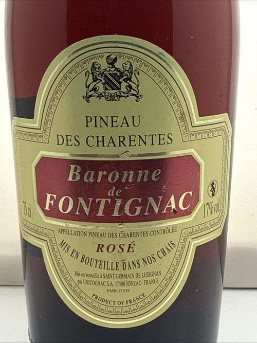 Vintage Baronne de Fontignac Pineau des Charentes Rosé 75cl 17%