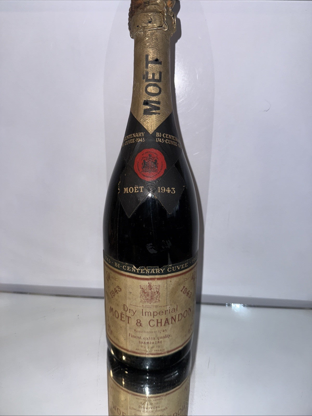 1943 Bi Centennial  Moët & Chandon Dry Impérial Cellar Stored Still Fizzy! Uniqu