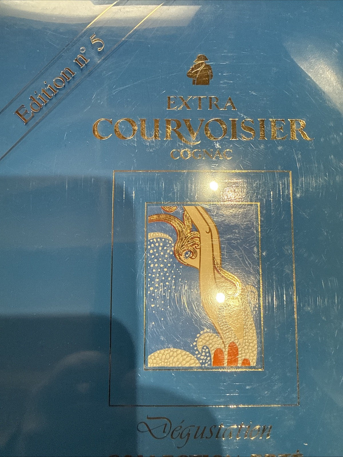 Courvoisier Erté No.5 — "Dégustation" — 1992 Release Complete box, cert. & tag