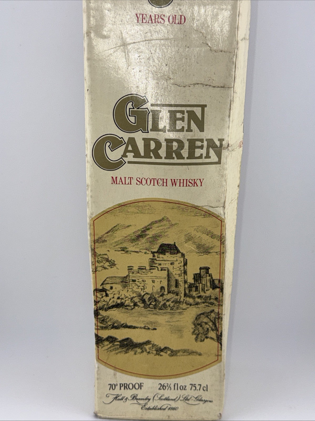 Glen Carren 8 yo Highland Malt Scotch (vintage) 1960s Bottle