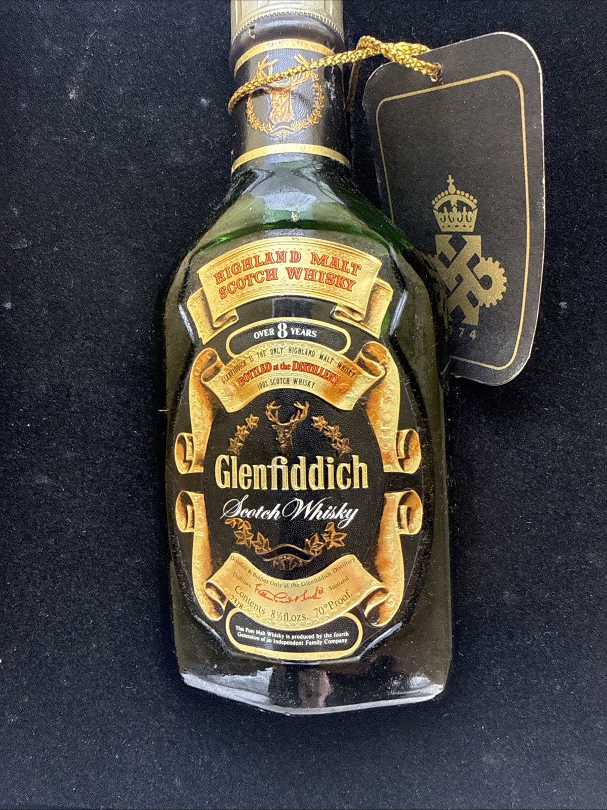 Glenfiddich 1974 “A Guide to Drink” Set – 8 Year Malt & Book Complete With Bottl