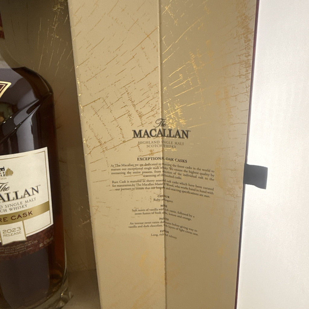 The Macallan Rare Cask 2023 Release Highland Single Malt Scotch Whisky.700ml