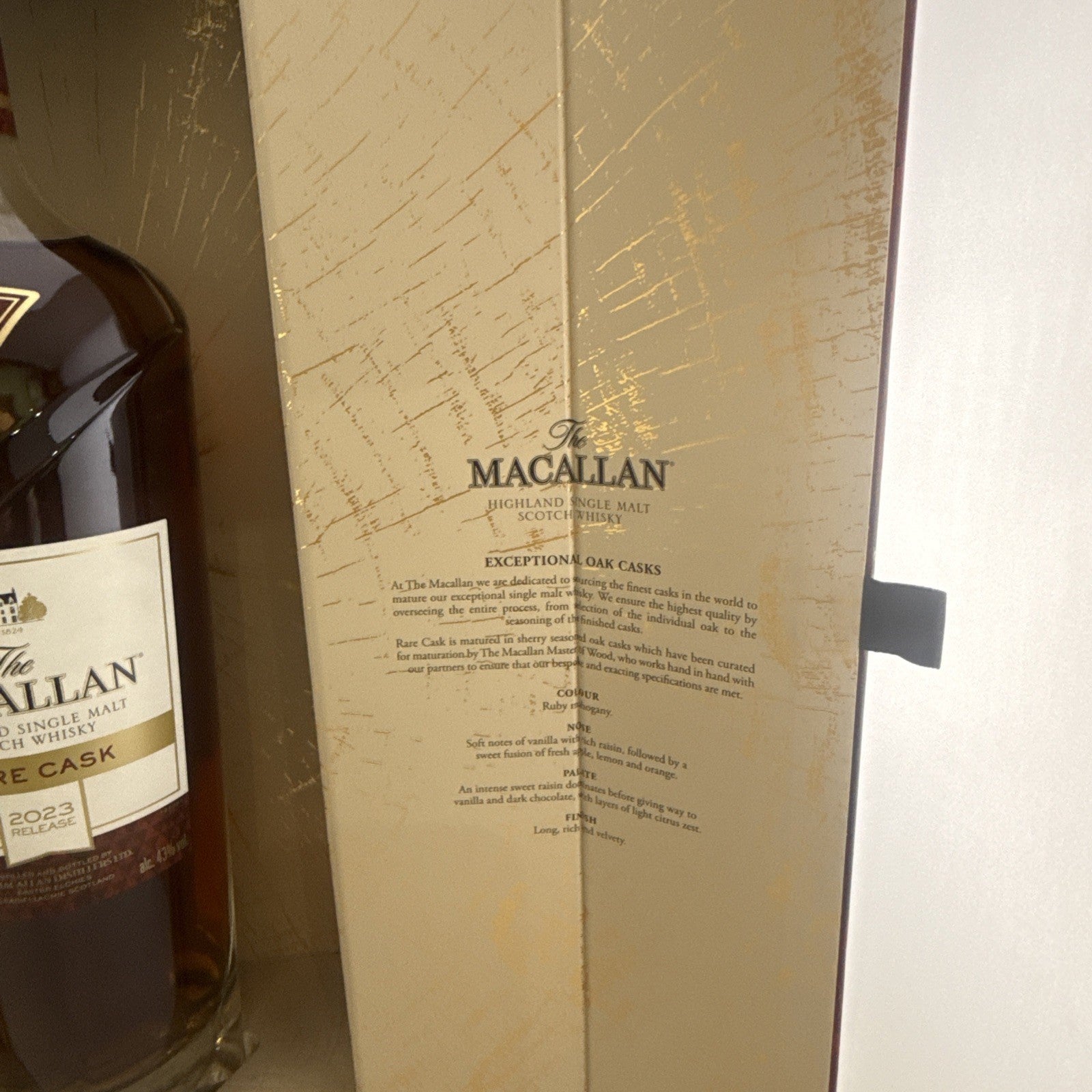 The Macallan Rare Cask 2023 Release Highland Single Malt Scotch Whisky.700ml