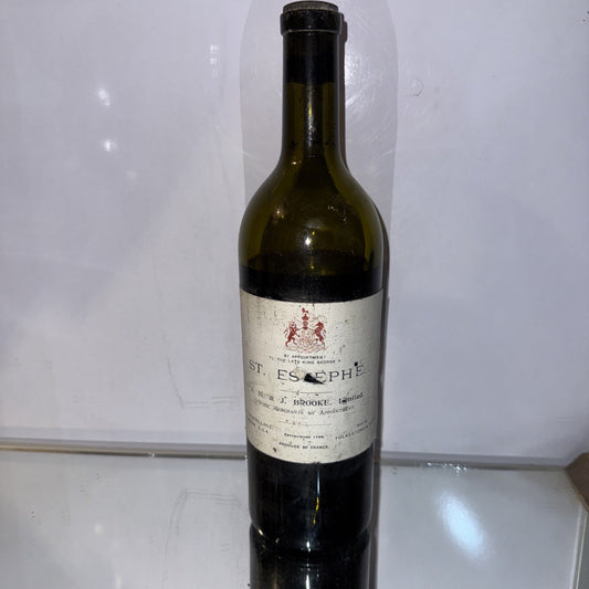 pre-WWII St. Estèphe claret (likely 1920s–1930 Other Wines Were From 1937)