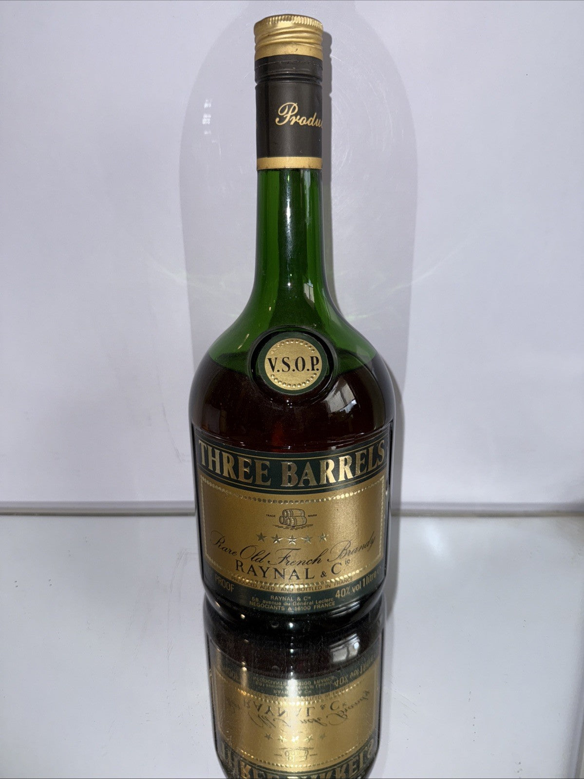 Three Barrels VSOP 1L Brandy  from 1970s