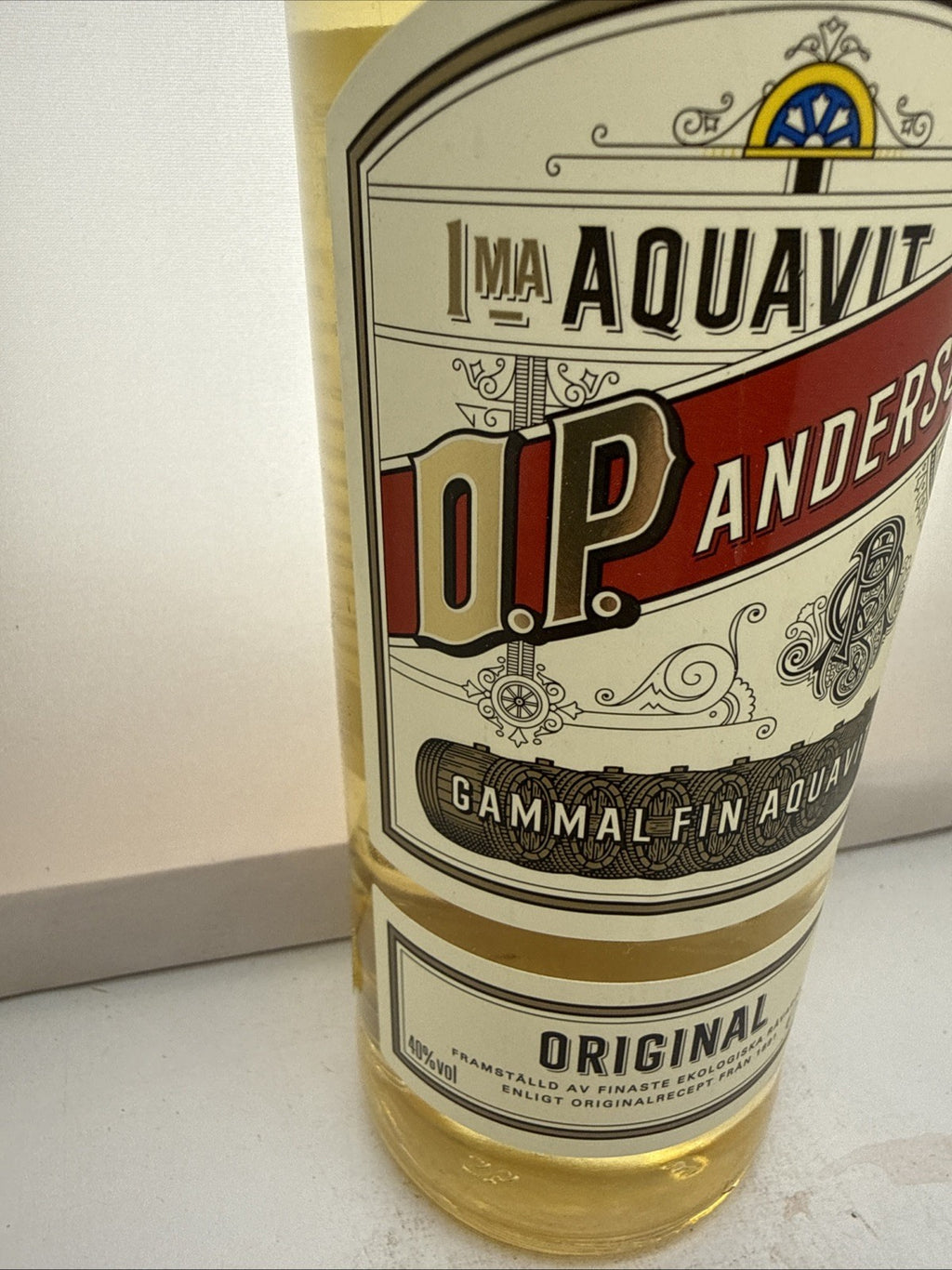 O.P. Anderson Organic Aquavit Swedish Aquavit 40% 700ml Cheapest Delivered In Uk