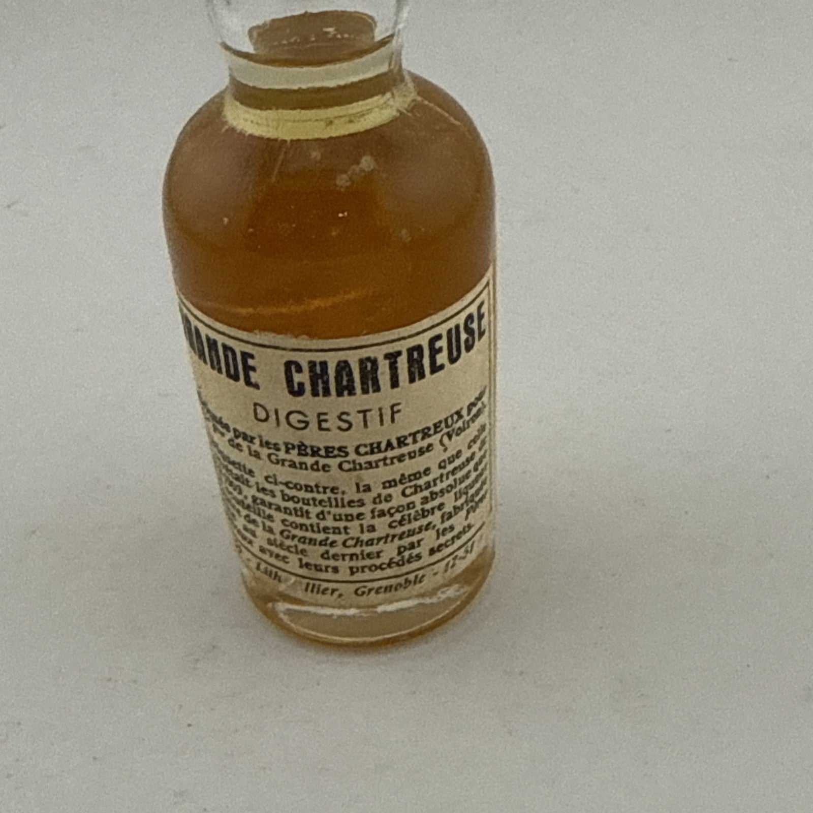 Vintage Grande Chartreuse Digestif Miniature L Garnier Voiron France