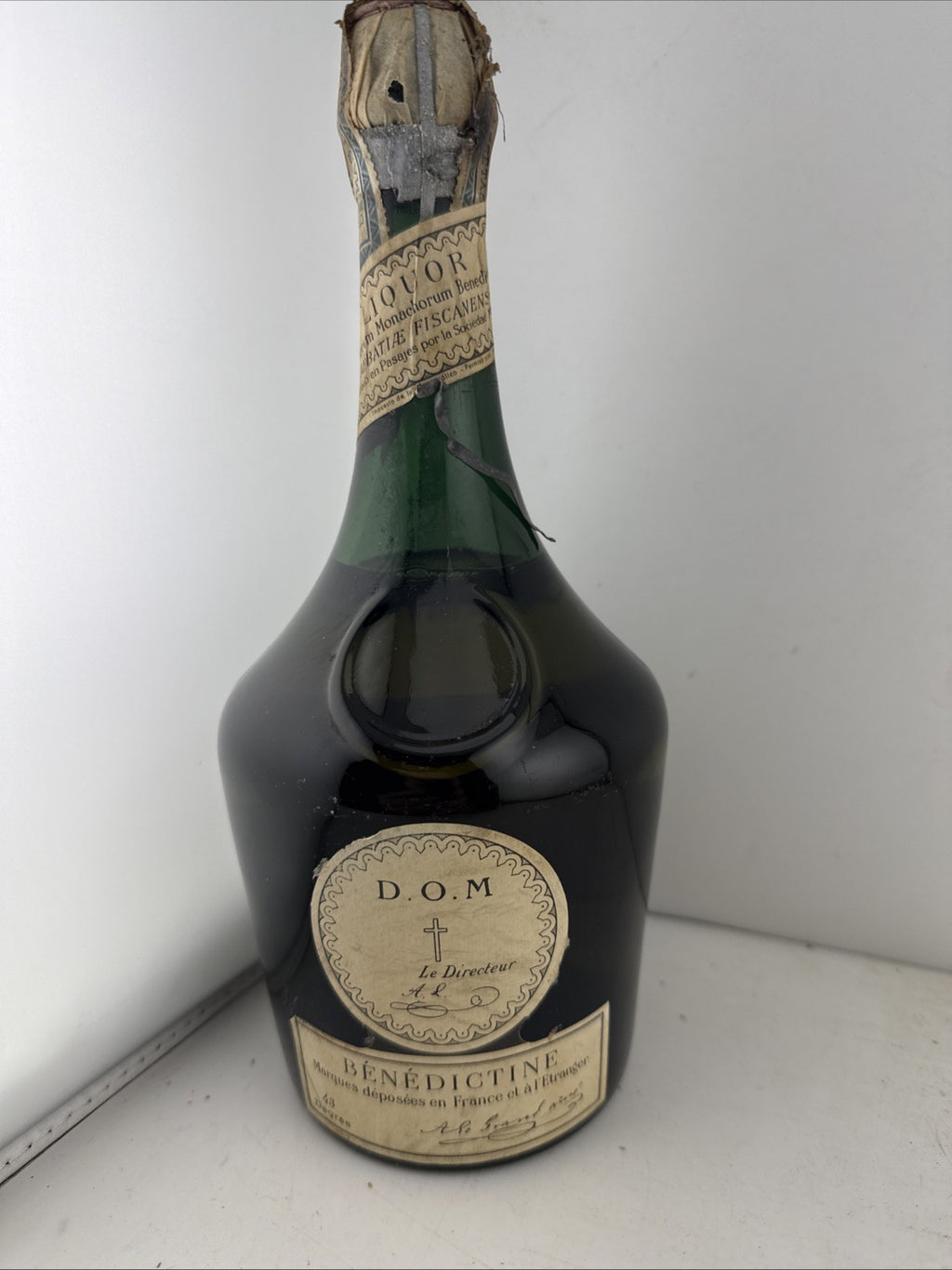 Bénédictine D.O.M Liqueur 1960s Spanish Pasajes Bottling 43% Vintage