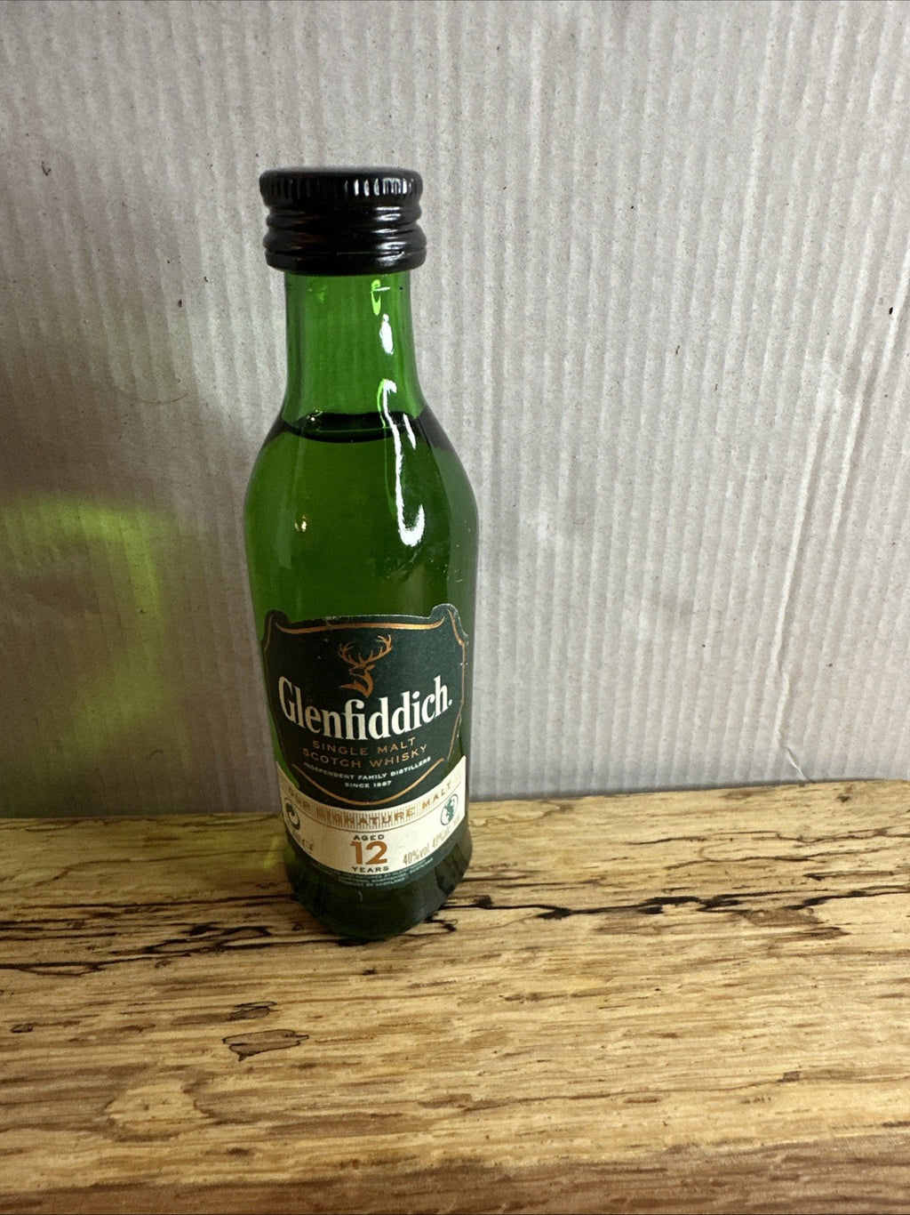 Glenfiddich 12 Year Old Single Malt Scotch Whisky Miniature