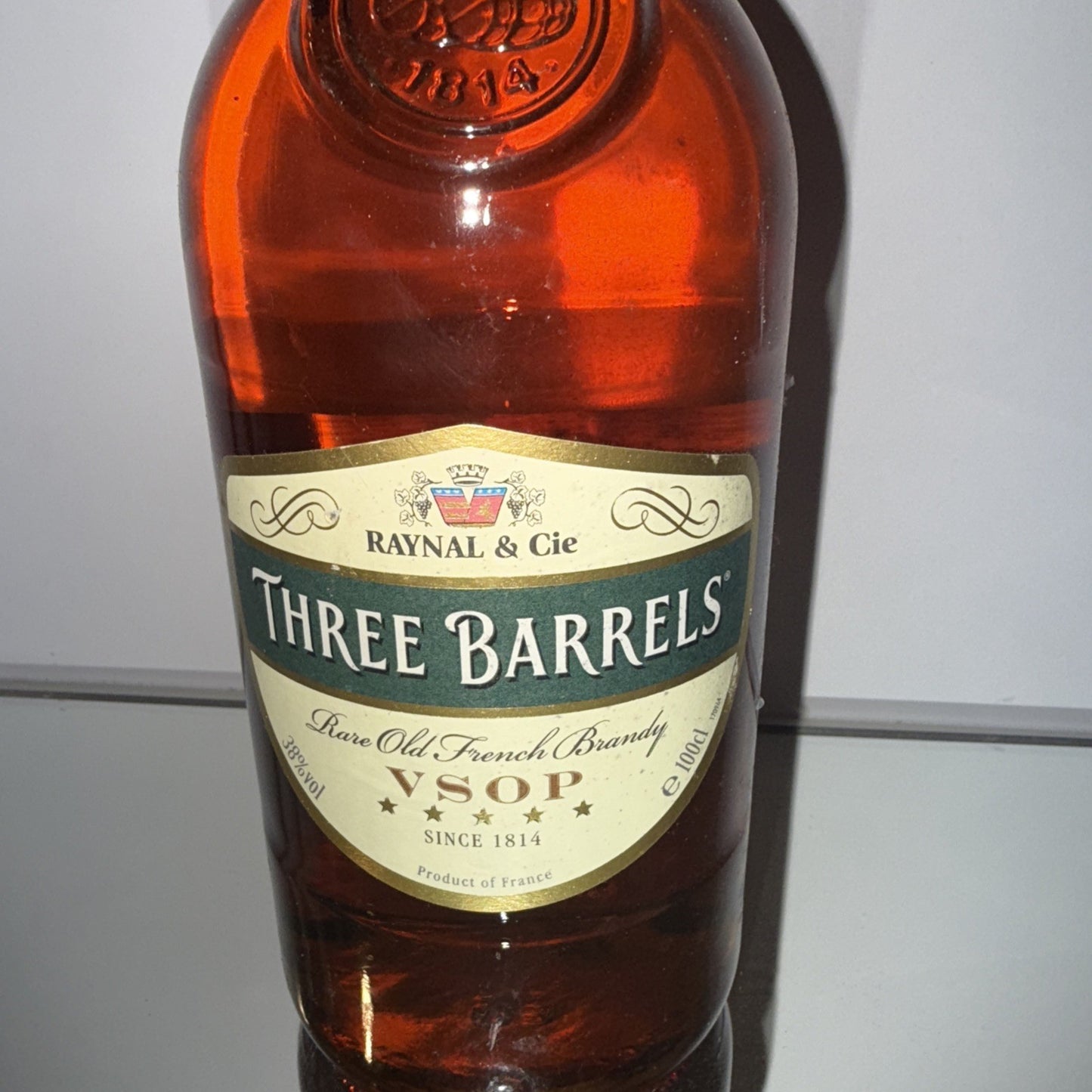 Three Barrels Brandy VSOP 100cl Abv 38%