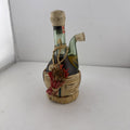 Vintage Italian Grappa Liqueur Pipe Decanter Straw Wrapped Miniature