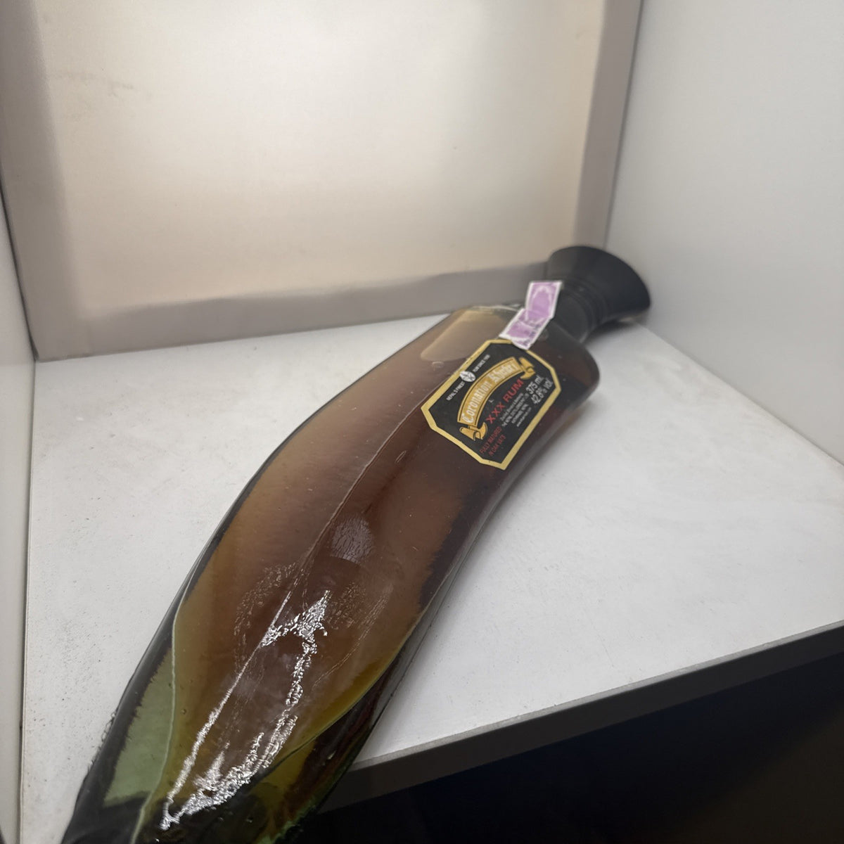 Old Coronation Rum From Nepal in Glass dagger bottle 375ml 42.8 % Very Rare !