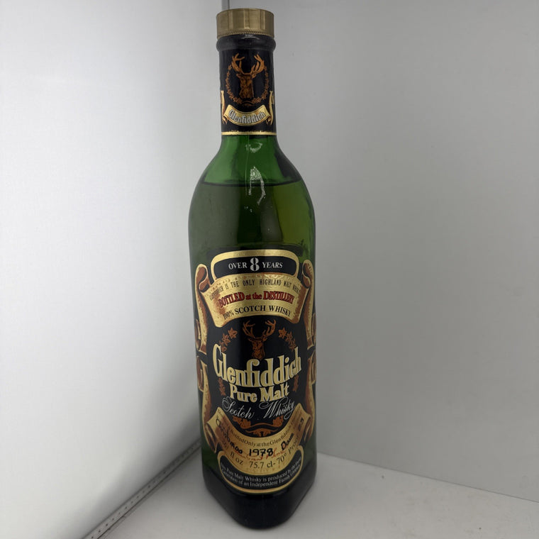 Glenfiddich Over 8 Years Pure Malt 75.7cl 1978 70° Proof