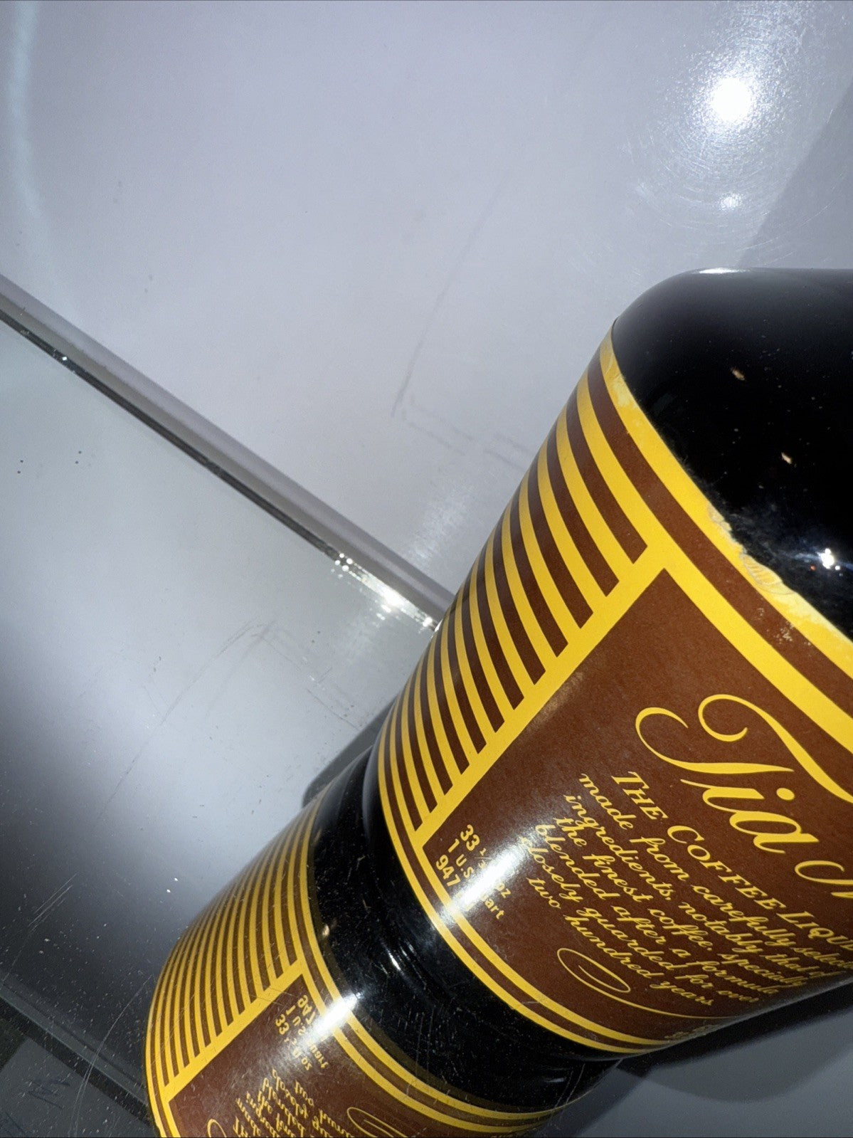 TIA MARIA LIQUEUR  33 1/3 Fl Oz 55 Proof VANILLA & FINE COFFEE LIQUEURS 1970s