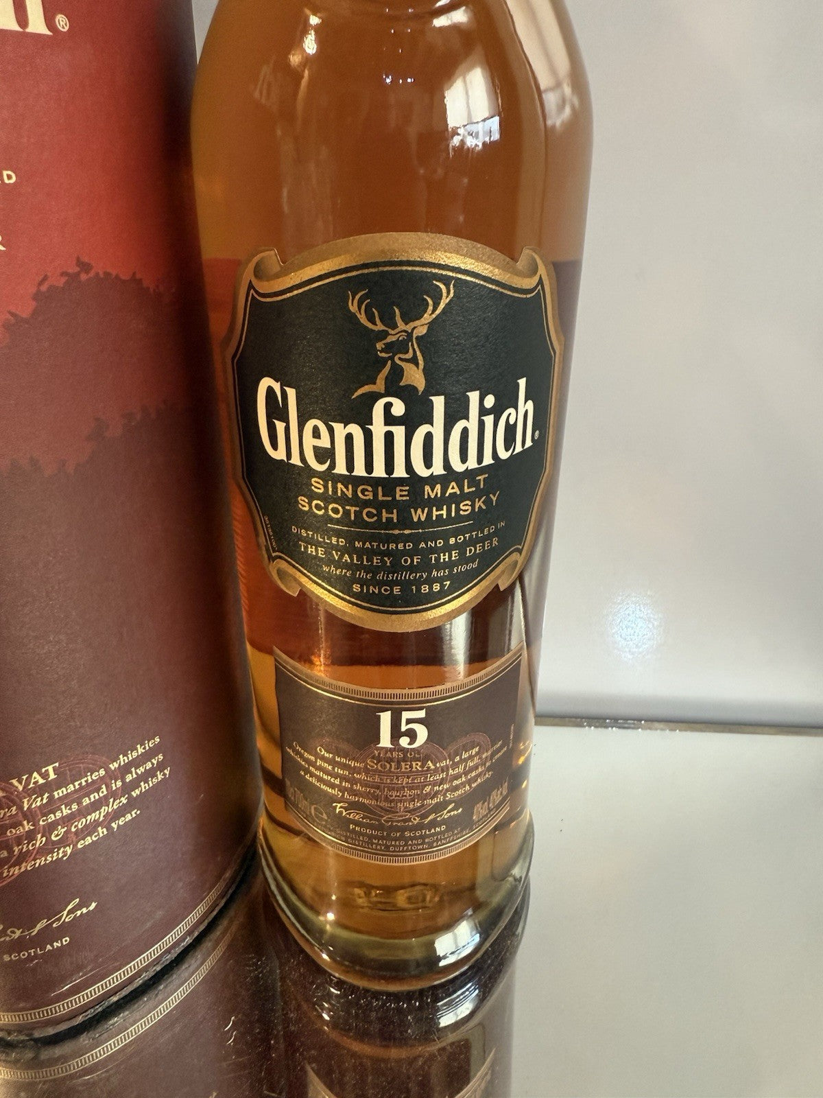 Glenfiddich 15 Year Old Solera Vat  Malt Whisky Boxed 2019