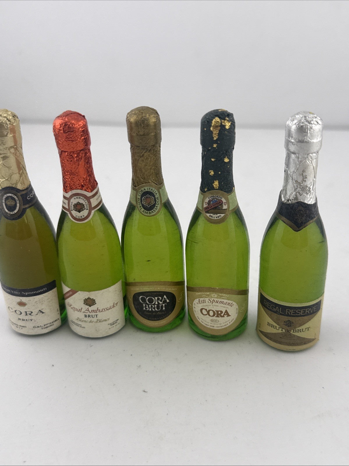 “Vintage Italian Sparkling Wine Miniatures Job Lot Cora Brut Asti Spumante”