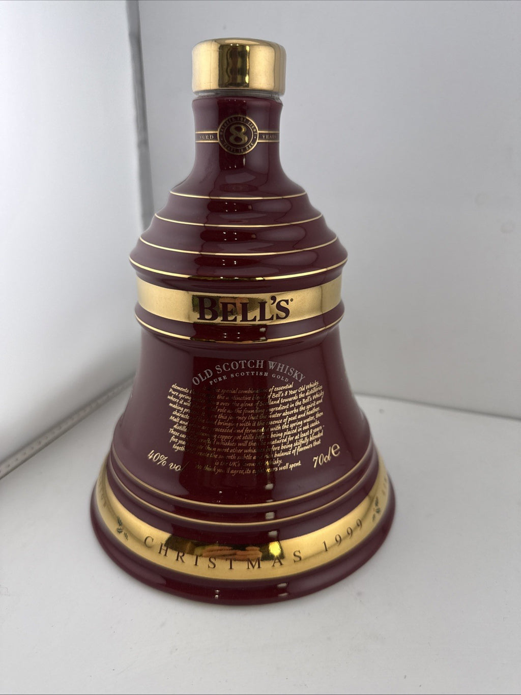 Bells Old Scotch Whisky 1999 Christmas Decanter Full
