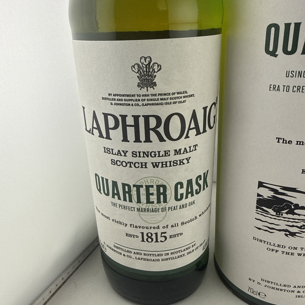 Laphroaig Quarter Cask Islay Single Malt Scotch Whisky 70cl 48% ABV With Tube