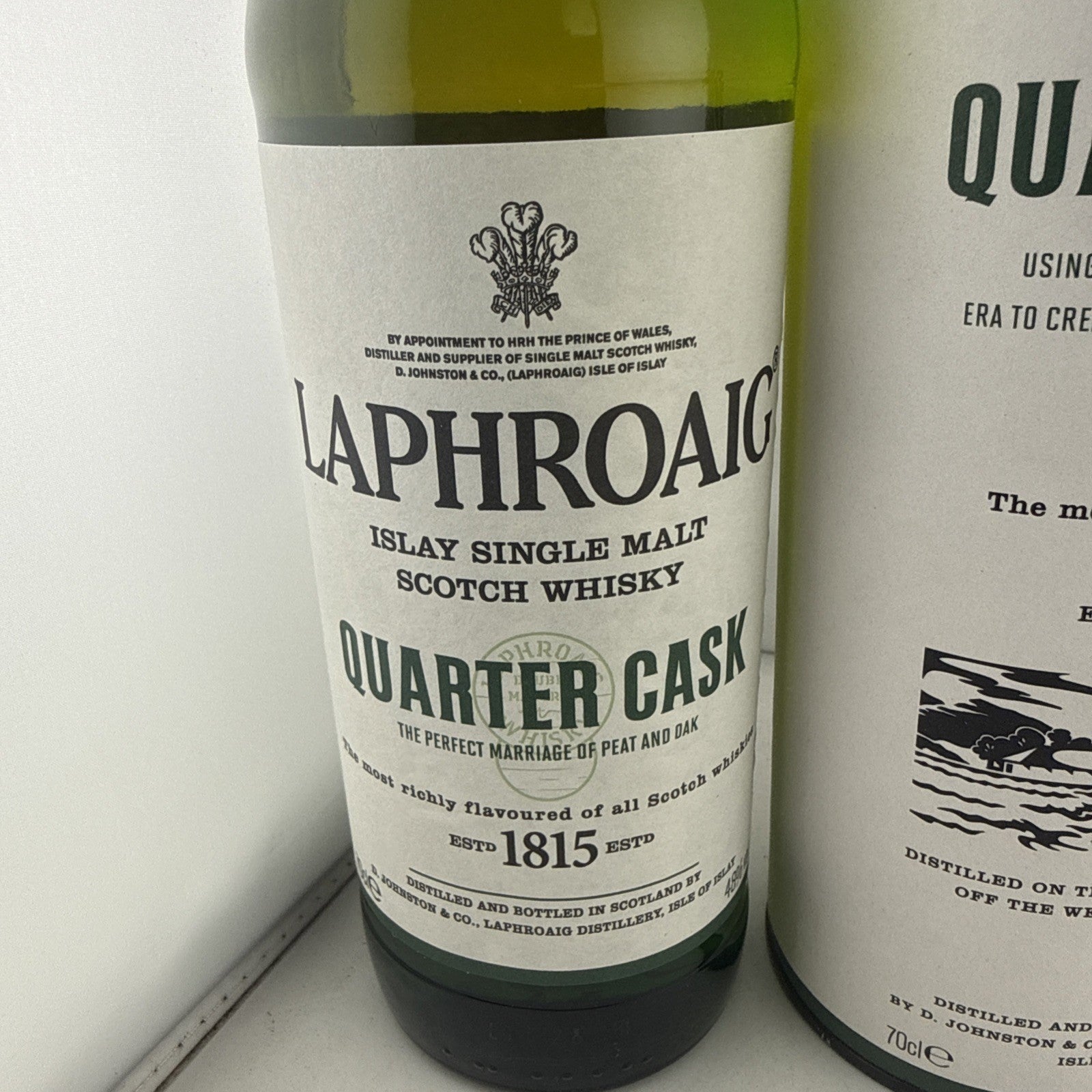 Laphroaig Quarter Cask Islay Single Malt Scotch Whisky 70cl 48% ABV With Tube