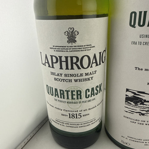 Laphroaig Quarter Cask Islay Single Malt Scotch Whisky 70cl 48% ABV With Tube