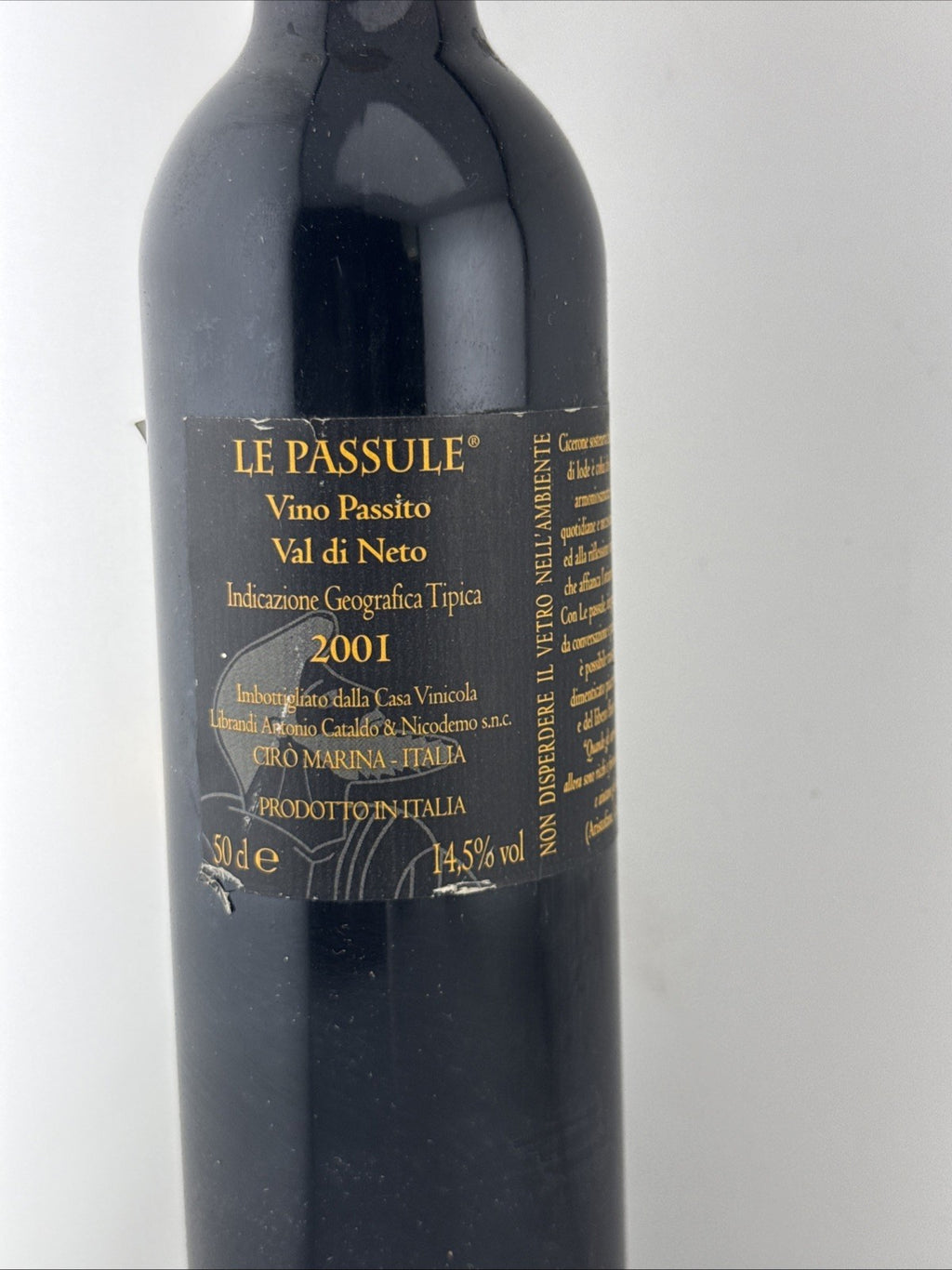 Librandi Le Passule 2001 Vino Passito Val di Neto IGT 50cl Italian Dessert Wine