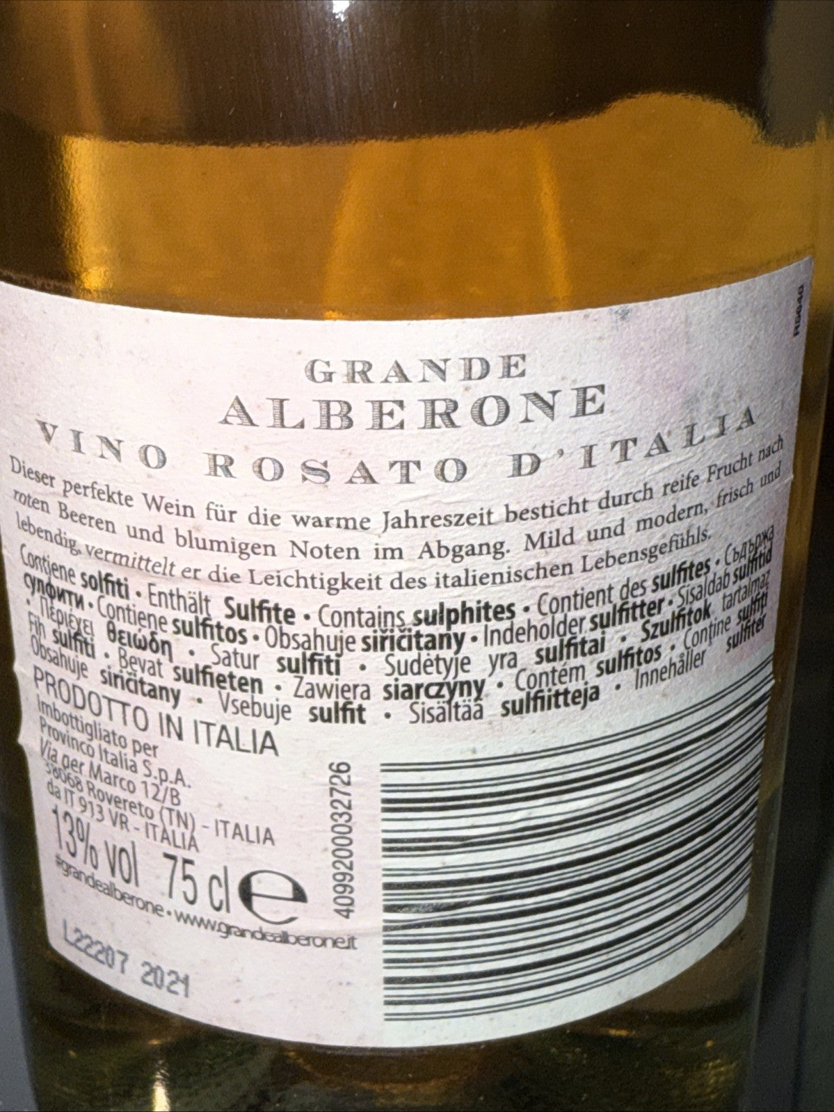 Grande Alberone “La Primavera in Rosa” Rosé d’Italia 2021
