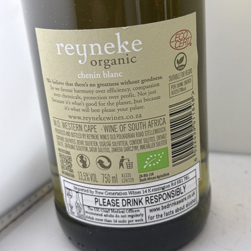 Reyneke Organic 24 Chenin Blanc South African White Wine 75cl Unopened