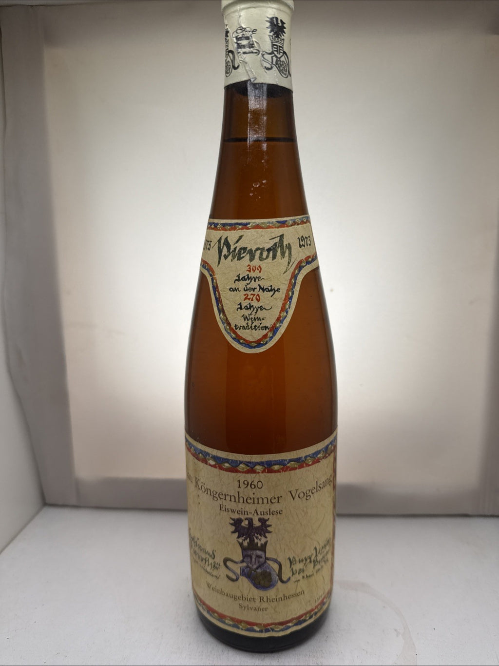Pieroth Gau‑Köngernheimer Vogelsang Sylvaner Eiswein‑Auslese 1960 Still Good Now