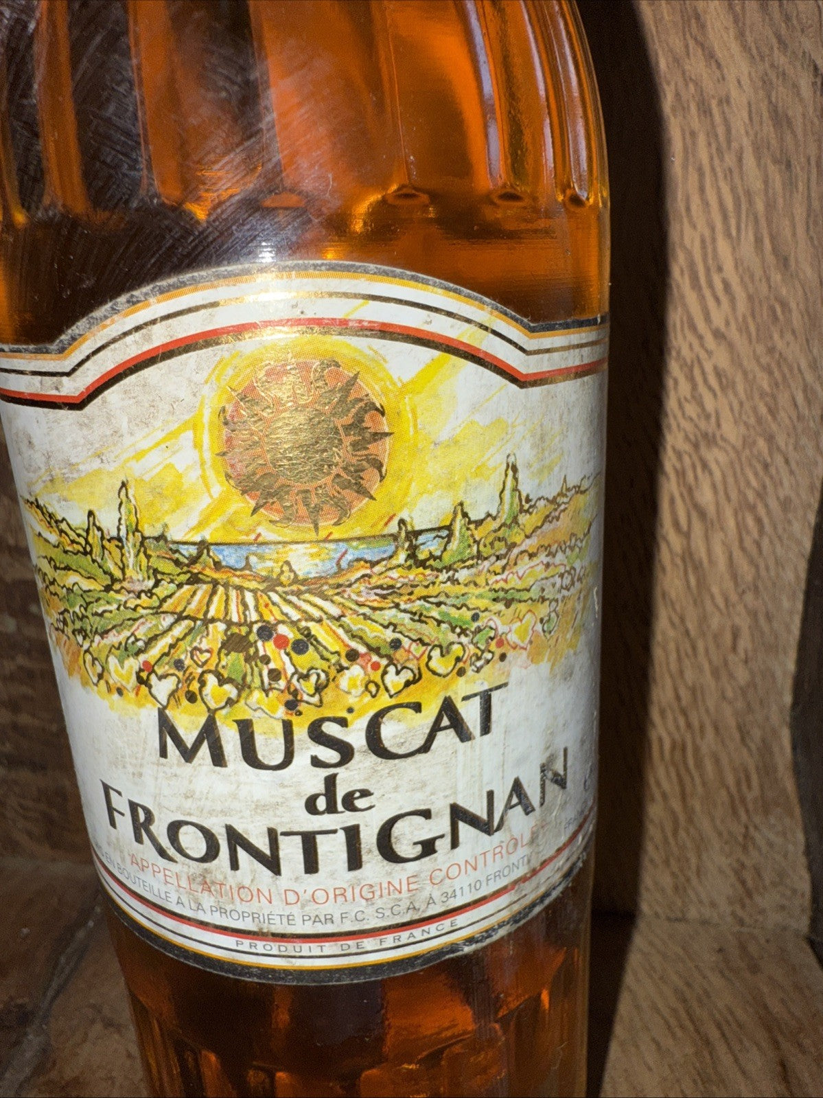Muscat de frontignan Sweet desert wine Vintage